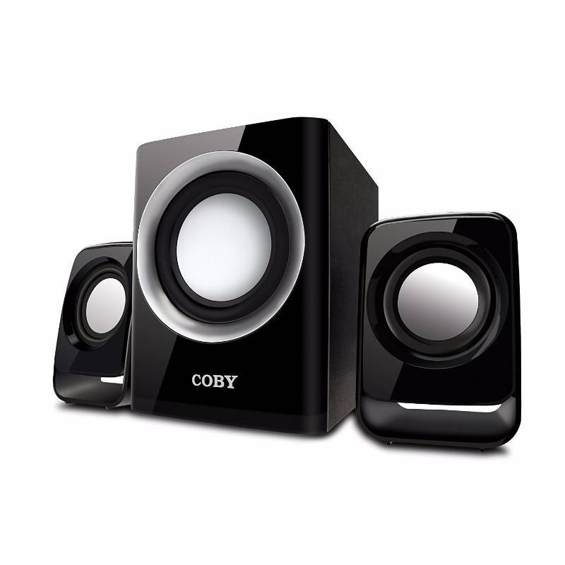 lot 3191 image: Coby CSMP67 50W Multimedia Speaker System, Black