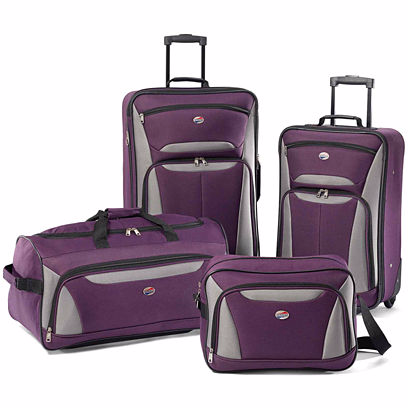 lot 3236 image: American Tourister� Fieldbrook 4-pc. Luggage Set