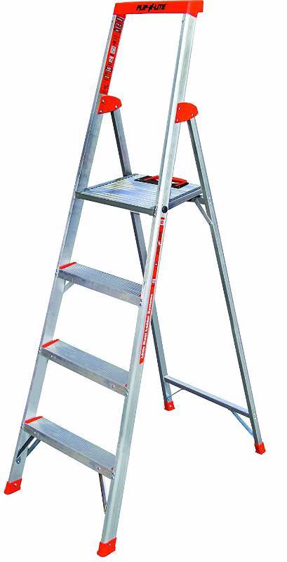 lot 3245 image: Flip-N-Lite 300-Pound Duty Rating 6-foot Stepladder with Platform