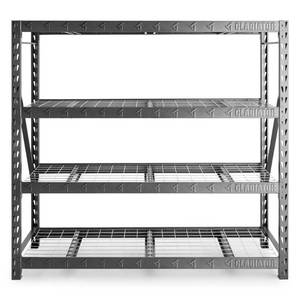 lot 36512 image: Gladiator 72H x 77W x 24D Inch Heavy Duty Rack Shelf - Hammered Granite - Retail $669.98