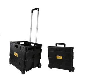 lot 46847 image: Olympia Tools 85-010 Grand Pack-N-Roll Portable Tools Carrier with Telescopic Handle, 80 Lb. Load Capacity, Black