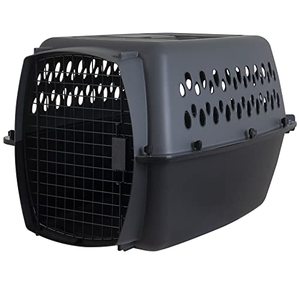 lot 46858 image: Petmate Pet Porter Dog Kennel 26, Dark Gray & Black, for Pets 20-25lbs, Made in USA