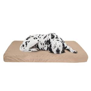 lot 46867 image: PETMAKER Memory Foam Dog Bed  2-Layer Orthopedic Dog Bed with Machine Washable Cover - 37 x 24 Dog Bed for Large Dogs up to 65lbs (Tan)