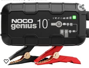 lot 41707 image: NOCO GENIUS10, 10A Smart Car Battery Charger, 6V and 12V Automotive Charger, Battery Maintainer, Trickle Charger, Float Charger and Desulfator for Motorcycle, ATV, Lithium and Deep Cycle Batteries