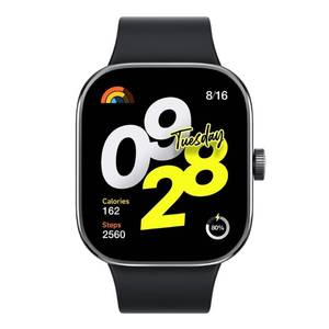 lot 41718 image: Xiaomi Redmi Watch 4 Smartwatch with 1.97 AMOLED Display with 390 x 450 Pixels and 60Hz, up to 20 Days Battery Life, HyperOS, Heart Rate and Blood Oxygen Measurements - Obsidian Black