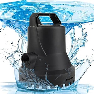 lot 41723 image: HOCANFLO Automatic Start-stop 14 HP Submersible Utility Water Pump, Pool Cover Pump, Ultra-low Water Level Drainage - Up-To 2,200 Gallon Per Hour from Flooded Areas, Pool, Hot Tub, Rain Barrel, Pond