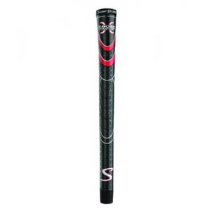lot 41725 image: Lot of 10 - SuperStroke Cross Comfort Golf Club Grip, BlackRed (Midsize)  Soft & Tacky Polyurethane That Boosts Traction  X-Style Surface & Non-Slip  Swing Faster & Square The Clubface More Naturally (RSS195)