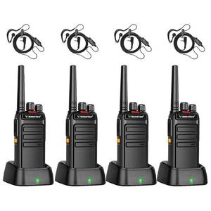 lot 41728 image: Wanneton Rechargeable Walkie Talkies Long Range,Waterproof GMRS Handheld Radio 1500mAh Li-ion Battery, Walkie Talkies for Adults with VOX Scan BLC Programmable, GMRS Two Way Radio - 4 Pack
