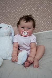 lot 41730 image: iCradle Lovely Real Look Reborn Baby Doll Girl 20inch 50cm Silicone Realistic Newborn Toy for Ages 3