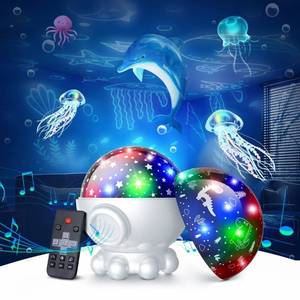 lot 41761 image: Night Light Projector,Night Light for Kids Room with Remote and Timer,360° Rotation,3 Projection Films,17 Light Modes,9 Lullaby Songs,Kids Night Light,Birthday Christmas Gifts for Boys Girls