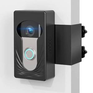 lot 41784 image: Doorbell Mount for RingBlinkEufy Wireless Video Doorbell, Compatible with Ring Doorbell 4321, No Drill Anti Theft Doorbell Mount Camera Mount with Double Screw Fixing, Black
