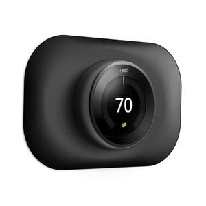 lot 41794 image: Compatible with Google Nest Thermostat 1st2nd3rd Wall Plate Cover - Petrichor Nest Thermostat Trim Kit, Made for Google Nest Thermostat 1st2nd3rd, Cover Imperfections Easy to Install - Black