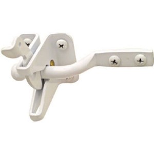 lot 41795 image: National Hardware N262-105 Stanley Gate Latch, Regular, White