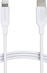 lot 41827 image: Amazon Basics USB-C to Lightning ABS Charger Cable, MFi Certified Charger for Apple iPhone 14 13 12 11 X Xs Pro, Pro Max, Plus, iPad, 6 Foot, White