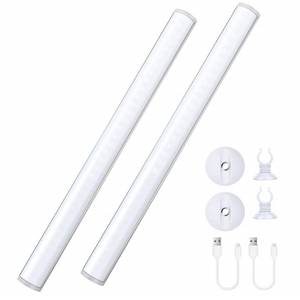 lot 41861 image: Benature LED Mirror Lights Portable Rechargeable Vanity Light 3 Brightness Touch Control Makeup Light for Bathroom Dressing Room 2 Packs