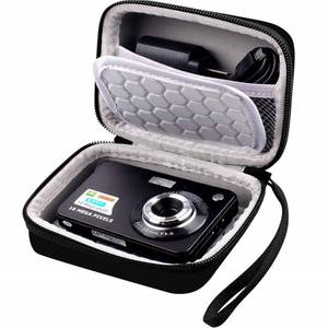 lot 41868 image: Carrying & Protective Case for Digital Camera, AbergBest 21 Mega Pixels 2.7 LCD Rechargeable HDKodak PixproCanon PowerShot ELPH 180190  Sony DSCW800  DSCW830 Cameras for Travel - Black