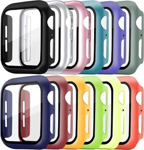 lot 41872 image: Pocoukate 12 Pack Case 42mm with Tempered Glass Screen Protector Hard PC Compatible with Apple Watch Series 32 42mm, iWatch Accessories Full Scratch-Resistant Protective Cover