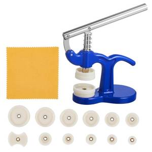 lot 41924 image: Watch Press Set, Watch Back Case Closer, Watchmaker Watch Repair Tool Kit with 12pcs Fitting Dies