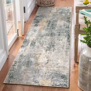 lot 41927 image: Morebes Modern Washable Rug Runner,2x7 Runners for Hallways,Grey Kitchen Runner Rug,Non-Slip Bathroom Mat Distressed Modern Abstract Throw Rug Indoor Floor Carpet for Dorm Entryway