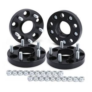 lot 41933 image: dynofit 5x4.5 Wheel Spacers Compatibility with Nissan 350Z 370Z Murano Maxima and Infiniti G35 G37, 25mm 5x114.3 Hubcentric Forged Wheels Spacer 66.1mm Hub Bore M12x1.25 for 5 Lug Rims