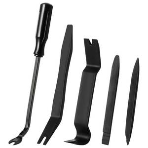 lot 41970 image: LivTee 5 pcs Auto Trim Removal Tool Kit, No Scratch Plastic Pry Tool Kit - Interior Door Panel Clip Fastener Removal Set for Vehicle Dash Radio Audio Installer (Black)