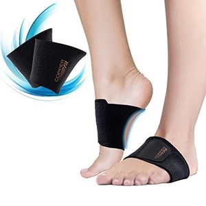 lot 41986 image: Copper Fit CFACBP Health Unisex Arch Relief Plus with Built-In Orthotic Support, Black