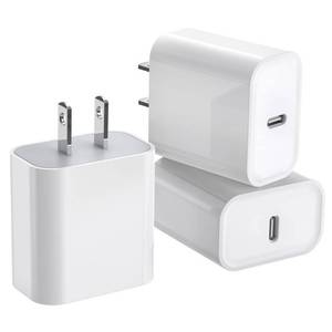 lot 41994 image: 3Pack iPhone 15 Charge Block,USB C Charger,iPhone Charger Adapter,Quick Fast Charger PD Adapter Plug 20W Power Delivery Type C Fast Charging Block for iPhone 1514131211X,iPad ProAirMiniAirPods