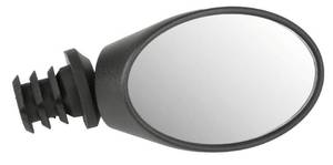 lot 41998 image: M-Wave Spy Oval Bicycle Mirror, Black, 75 x 50 mm