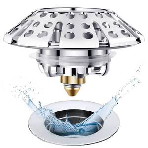lot 42000 image: AzWzz Universal Tub Stopper Bathtub Drain Plug, Pop Up Tub Drain Hair Catcher, Drain Cover with Strainer, for 1-38 to 2in Bath Drain Hole