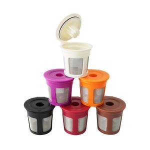 lot 42009 image: LVNASST Reusable K Cups for Keurig K Express Essentials Keurig 1.0 & 2.0 Brewers, Refillable Coffee Pods for Single Serve K Cup Coffee Maker, BPA Free, 6 Pack