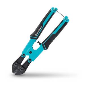 lot 42020 image: DURATECH 8-inch Mini Bolt Cutter with Bi-Material Ergonomic Handle Grip, Security Lock, Chrome Vanadium Steel Blade for Wire, Cables, Chains, Small Screws