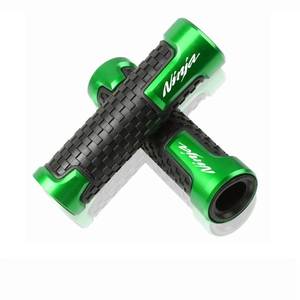 lot 42022 image: 78 22mm CNC Alu Motorcycle Handlebar Grips for Ninja 400 650 1000SX ZX6R ZX9R ZX10R ZX12R ZX14R ER6F ER6N Green