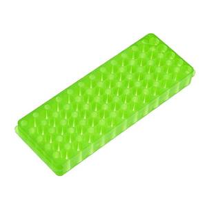 lot 42062 image: 1Pcs Tube Rack,Microcentrifuge Tube Rack, Double-Sided Plate Centrifugal Pipe Rack, for 0.5ml-2ml Centrifugal Pipe, 60 Holes (Green)