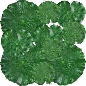 lot 42071 image: WhistenFla 20Pcs Floating Lily Pads for Ponds, Fake Lily Pads, Artificial Lotus Leaves Decorative, 6pcs 8.3in & 6pcs 7in & 8pcs 4in (Total 20pcs)