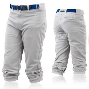 lot 42087 image: Franklin Sports Youth Baseball  Softball Pants - Knee High Grey Baseball Pants for Kids - Boys  Girls Knicker Style with Belt Loop - Grey - Youth Medium