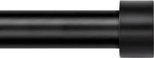 lot 42115 image: Zeerobee Curtain Rods for Windows 66 to 120, 1 Inch Black Curtain Rod Set, Heavy Duty Drapery Rods with Adjustable Curtain Rods, Outdoor Modern Curtain Rod with Simple End Caps, 32-120, Black