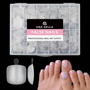 lot 42153 image: UNA GELLA Soft Gel Nail Tips Gl ue Gel Solid Nail Gl ue Gel 40ml Lamp Curing Needed Soak Off G lue Strong Nail Gl ue Gel for Acrylic Nails Extension Fake Nail Tips Press On Nails for Gel Jelly Tips