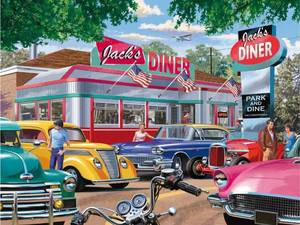 lot 42176 image: Ravensburger Meet You at Jacks 19938 750 Piece Large Pieces Jigsaw Puzzle for Adults, Every Piece is Unique, Softclick Technology Means Pieces Fit Together Perfectly, multi, 31.5 x 23.5