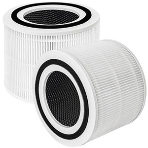 lot 42178 image: Core 300 Replacement Filter for Levoit Air Purifier Core 300-rf Core 300s, 3-in-1 Pre, H13 True HEPA, Activated Carbon Filtration System, Pack of 2