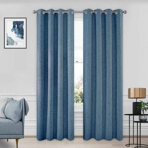 lot 42206 image: CUCRAF Full Blackout Curtains Energy Efficient with Coating Back,100% Sun Blocking Curtains for Bedroom,Thermal Insulated Window Drapes for Living Room,2 Panels(52 x 95 inches, Sky Blue)
