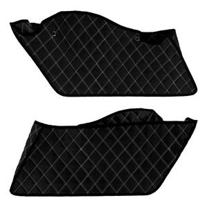 lot 42226 image: HCmotorku Motorcycle Drop-in Saddlebag Liners Non-Stretched Non-Tapered Fits for Harley Facotry Saddlebag Bottoms Touring Road King Road Glide Street Glide Electra Glide 2014-2023 (White Thread)