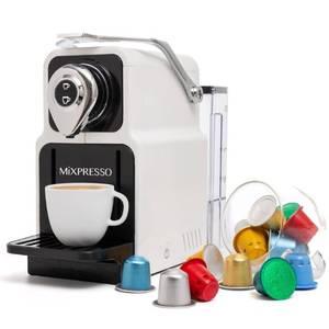 lot 42260 image: Mixpresso Espresso Machine for Nespresso Compatible Capsule, Single Serve Coffee Maker Programmable for Espresso Pods, Premium Italian 19 Bar High Pressure Pump 23oz 1400w White Coffee Maker