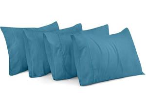 lot 42272 image: Utopia Bedding Queen Pillow Cases - 4 Pack - Envelope Closure - Soft Brushed Microfiber Fabric - Shrinkage and Fade Resistant Pillow Cases Queen Size 20 X 30 Inches (Queen, Denim Blue)