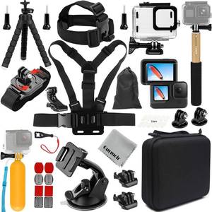 lot 42283 image: Gurmoir Accessory Pack for Go Pro 12 11 10 9 Hero Black, Full Essential Accessories Kit with Waterproof Protective Housing Case Compatible with GoPro Hero 12 Hero 11 Hero 10 Hero 9 Camera(DT06)