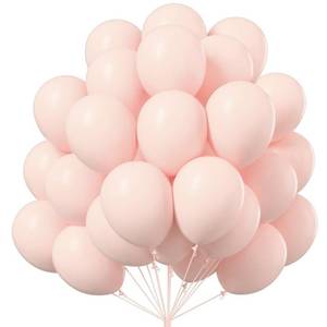 lot 42295 image: Lot of 3 different colors PartyWoo Pale Pink, Teal and brown Balloons, 100 pcs 12 Inch Pink Balloons, Pink Latex Balloons for Balloon Garland Balloon Arch as Birthday Party Decorations, Wedding Decorations, Baby Shower Decorations, Pink-Q01