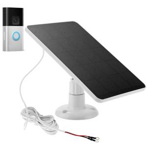 lot 42314 image: Solar Panel for Ring Doorbell, 4W Solar Panel Camera Charger Cable Compatible with Ring Battery Video Doorbell 233, Battery Doorbell 4 etc. for Eufy Doorbell 2K Camera Battery,10FTCable