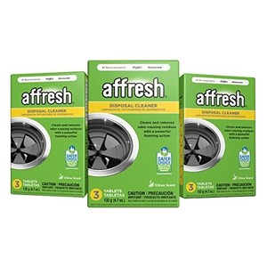 lot 42333 image: Affresh Garbage Disposal Cleaner, Removes Odor-Causing Residues, 9 Tablets 3 Pack