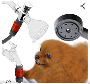 lot 42340 image: YOO.MEE Quick Connect Pets Shower Spray Suitable for In-Door and Out-Door Bath Showering, Attached on either Shower Arm or Garden Taps for much Portable and Convenient