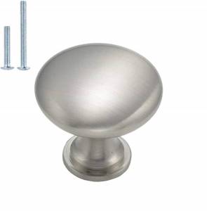 lot 42341 image: homdiy Knobs for Kitchen Cabinets 20 Pack Satin Nickel Cabinet Knobs - HD6050SNB Metal Drawer Knobs Round Knobs for Bathroom Cabinets