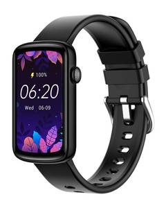 lot 42355 image: SHANG WING Smart Watches for Women Compatible with iPhone Android Phones, LYNN2 Slim Womens Watch Fitness Tracker Digital Watch with Heart Rate Monitor Pedometer StepSleep Tracker Waterproof Black